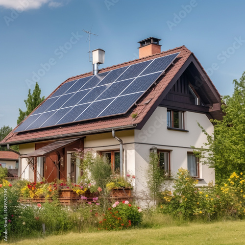 Generative ai illustration. Green energy. High quality illustration