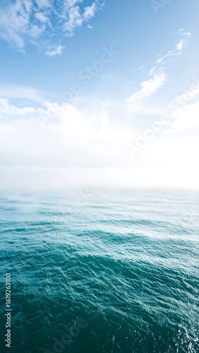 Calm ocean meets a clear sky