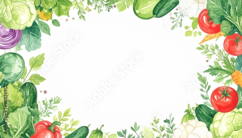 フレッシュな野菜フレーム