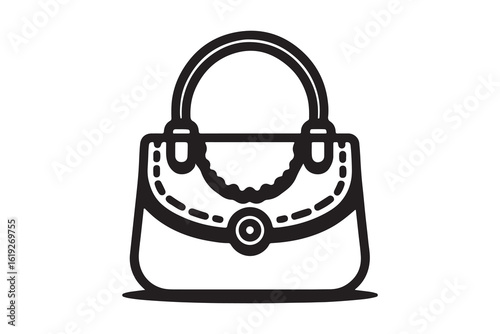 Carpetbag icon Simple illustration of carpetbag vector icon for web