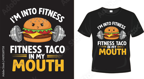 Funny fitness burger lifting weights workout humor gym quote
