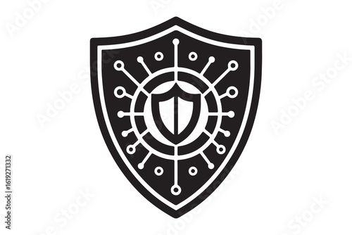 Vector shield icon. Security vector icon collection. Protection logo, shield. Сryptocurrency protection sign. Reliability crypto wallet. Crypto currency security web button. Interface design