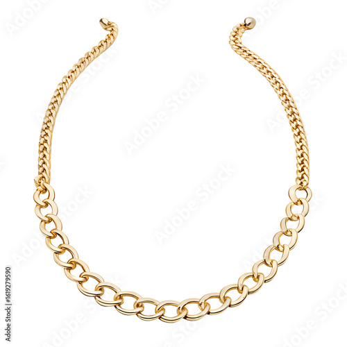 Wallpaper Mural Delicate gold chain necklace for fashion isolated on transparent background Torontodigital.ca
