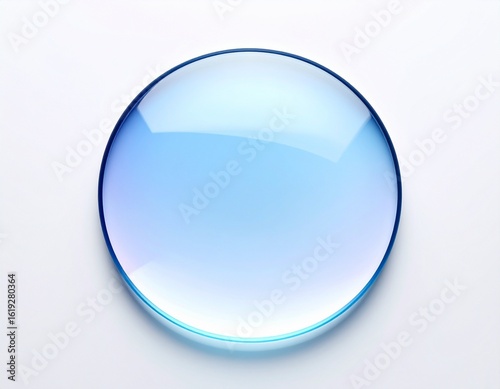 blue glass sphere background 