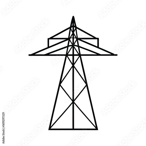 power line line art