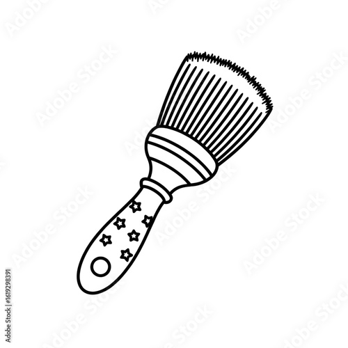 Neck duster illustration vector style coloring page