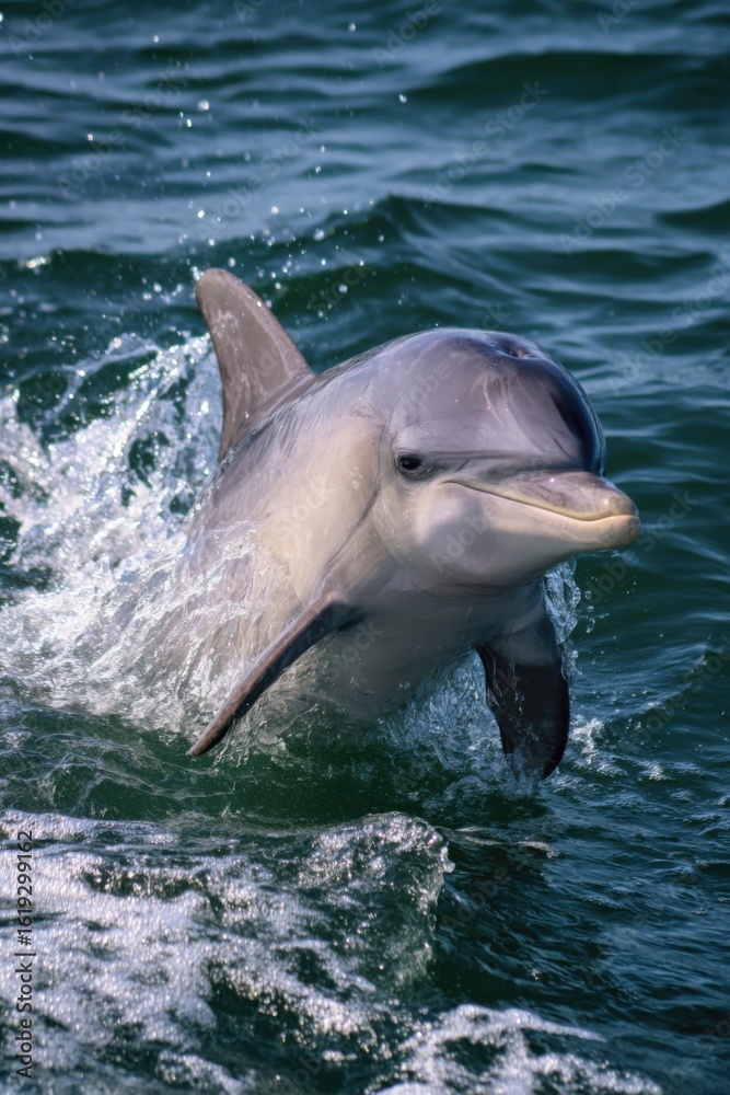 Fototapeta premium 泳ぐイルカ