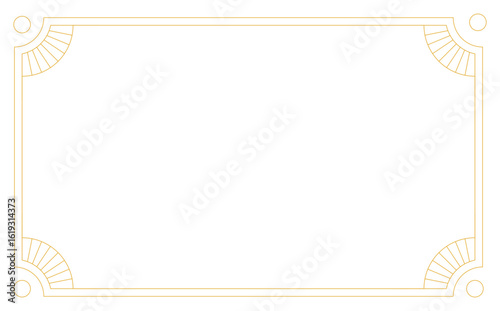 art deco frame for certificate frame