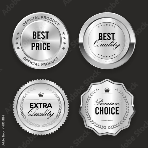 Silver Official Product and Premium Choice Labels