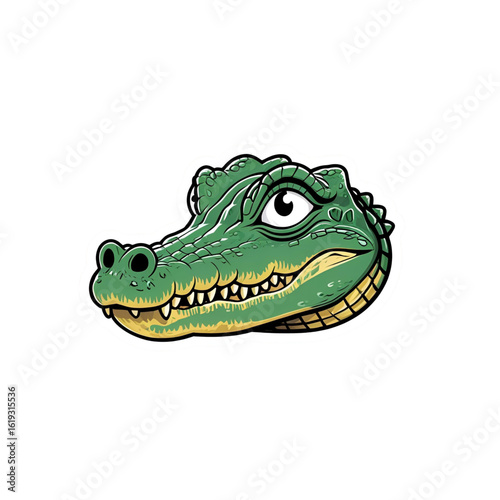 crocodile isolated on white