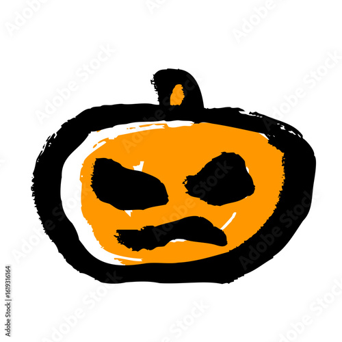 手描きのジャックランタンのイラスト