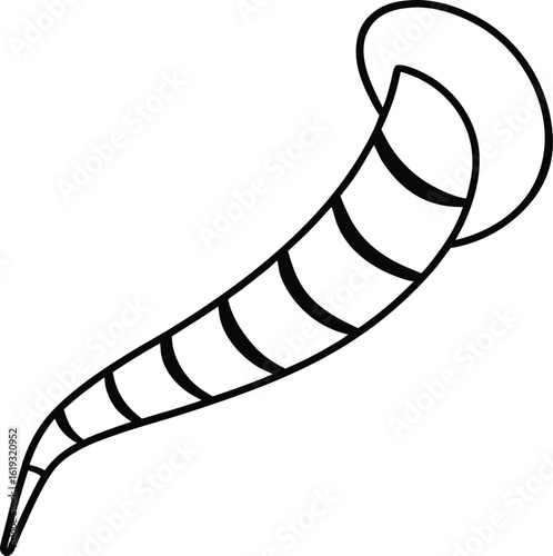 vector illustration of a smoking pipe with cigarette