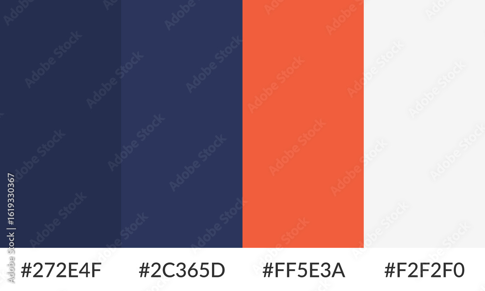Naklejka premium Abstract color palette banner versatile collection of shade and swatch