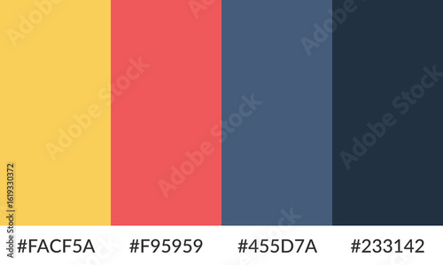 Free Download Abstract color palette banner versatile collection of shade and swatch - GFXLoad