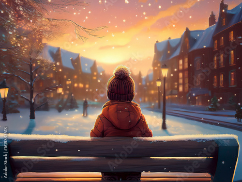 夕方の風景