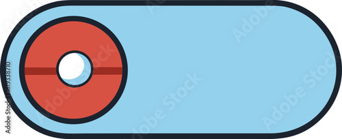 toggle switch ui icon off state on transparent background