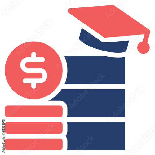 Financial Literacy solid color icon