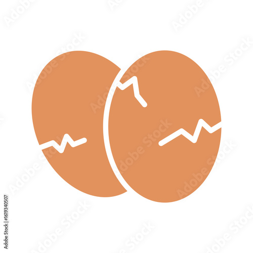 Egg icon . vector illustration, pictogram isolated on white background. color editable
