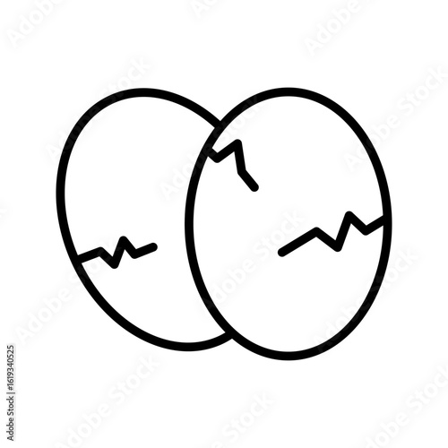 Egg icon . vector illustration, pictogram isolated on white background. color editable
