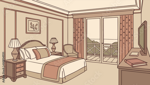 interior of a bedroom