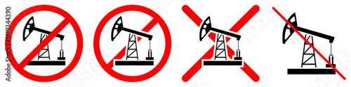No oil pump jack vector illustrating a shift to sustainable energy. Represents renewable sources, environmental protection, and fossil fuel independence.