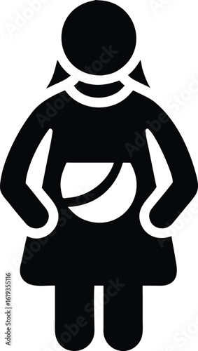 Pregnant woman icon