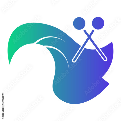 hair hutting Gradient icon
