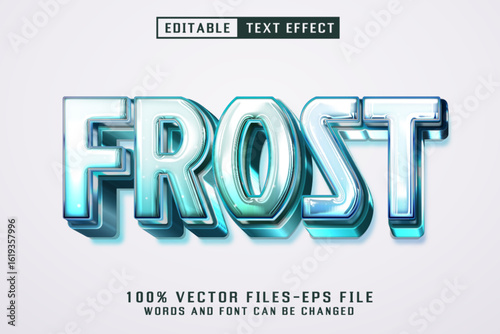 Frost 3d Text - Editable Text Effect