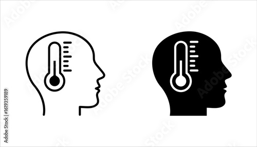 sick icon set, Disease, sickness, linear style icons set. vector illustration on white background