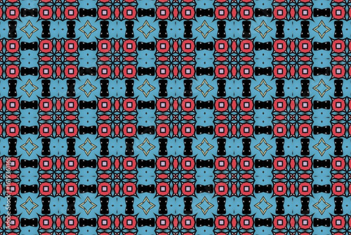 Seamless Fashion Graphic Cloth Texture Tile Luxury Fabric Wallpaper Template Digital Geometric Symmetric Decoration Endless Design Background Interior Visual Textile Art Perspective Shape Pattern.