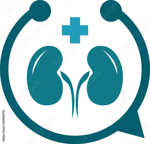 kidney logo vector
