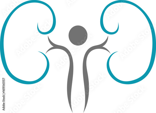 kidney logo vector