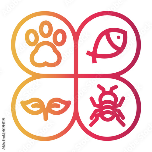 conservation Line Gradient Icon