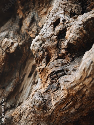 Close-up of a rough tree bark in focus. Perfect for backgrounds and nature themes