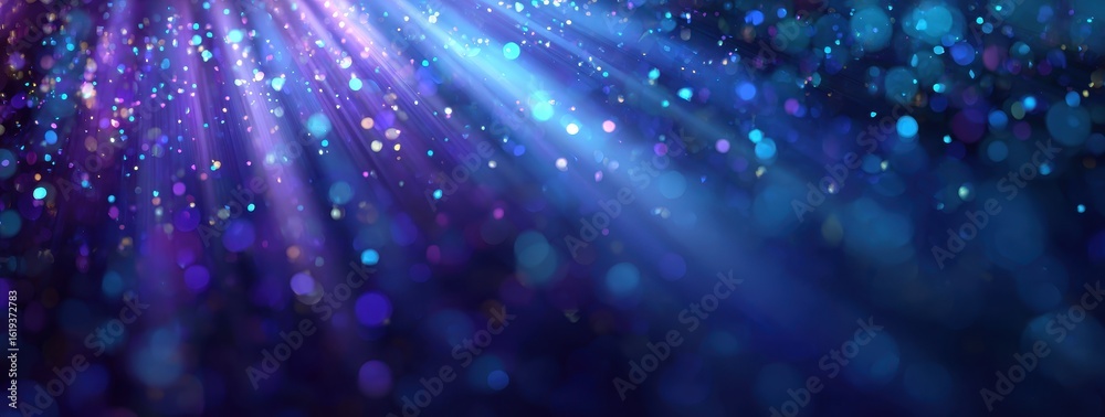 Obraz premium Abstract vibrant light rays with bokeh