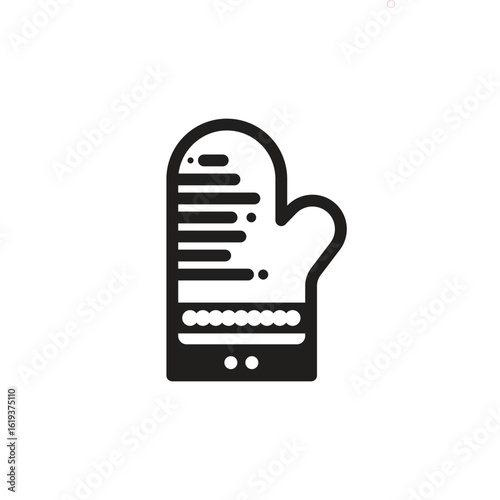 Oven mitts logo template