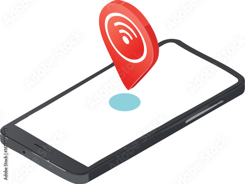 Smartphone shows red alert for earthquake and tsunami warning