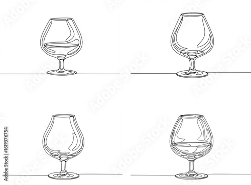set of wine glasses