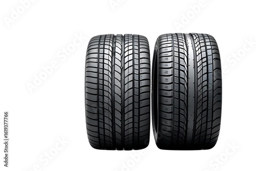 car tire isolated on transparent background