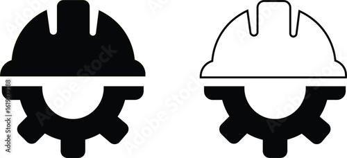 Tools and Service icons . Wrench, screwdriver and gear icon. Screwdriver and wrench glyph icon. Settings and repair, service sign - stock.Construction Editable Stroke Icon 