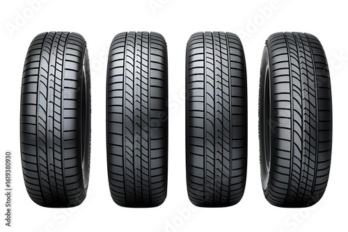 car tire isolated on transparent background