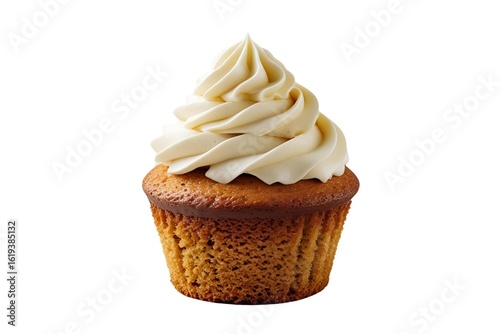 chocolate cupcake on transparent  background