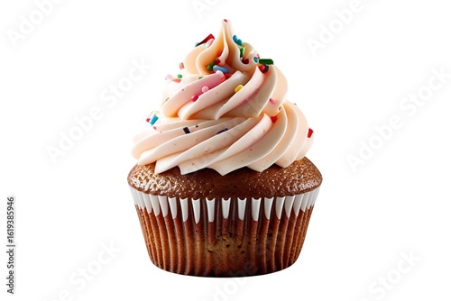 chocolate cupcake on transparent  background