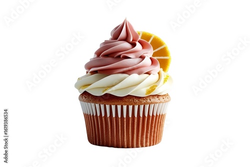 chocolate cupcake on transparent  background