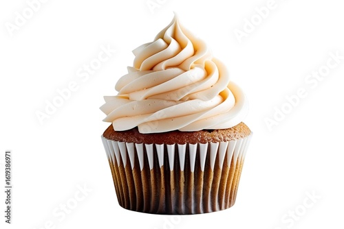 chocolate cupcake on transparent  background