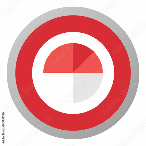 Circular button with minimum to maximum indicator colorful vector icon on white background. Free Download Circular button with minimum to maximum indicator colorful vector icon on white background. - GFXLoad