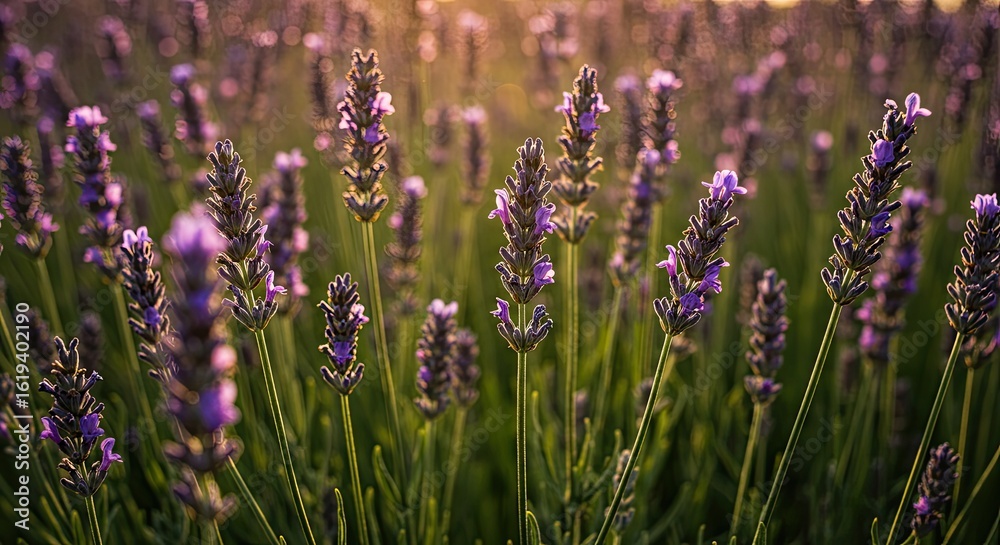 Obraz premium Lavender Field at Sunset