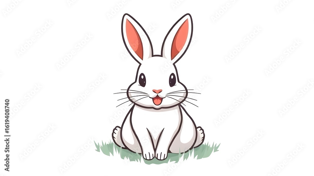Fototapeta premium vector illustration of a rabbit