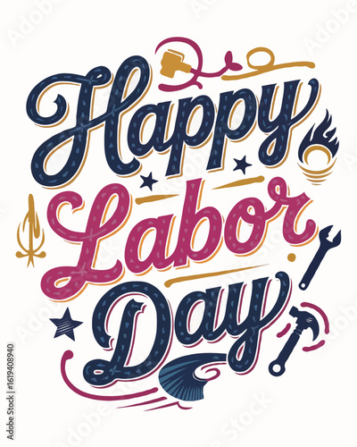Labor Day T-Shirt Designs with Typography – Celebrate USA with Styles