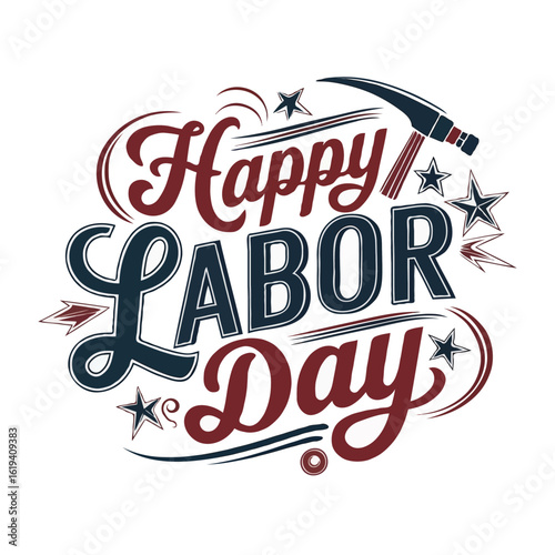Labor Day T-Shirt Designs with Typography – Celebrate USA with Styles